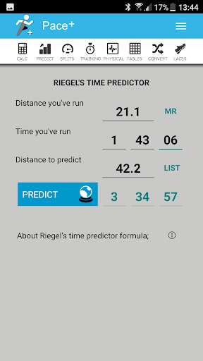 Play Pace Calculator [Pace+] 